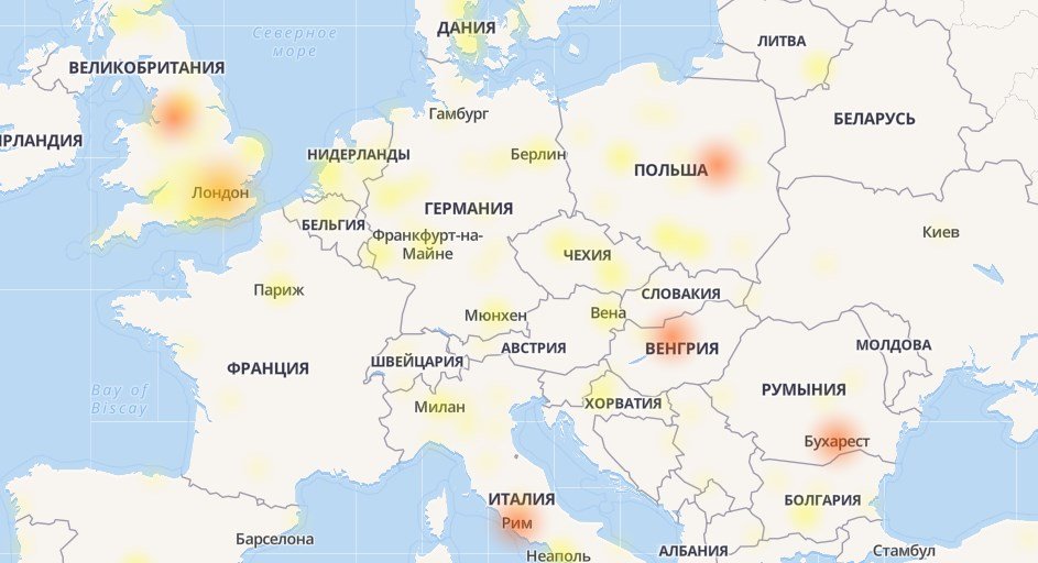 Особенно много жалоб в Европе и США Особенно много жалоб в Европе и США
