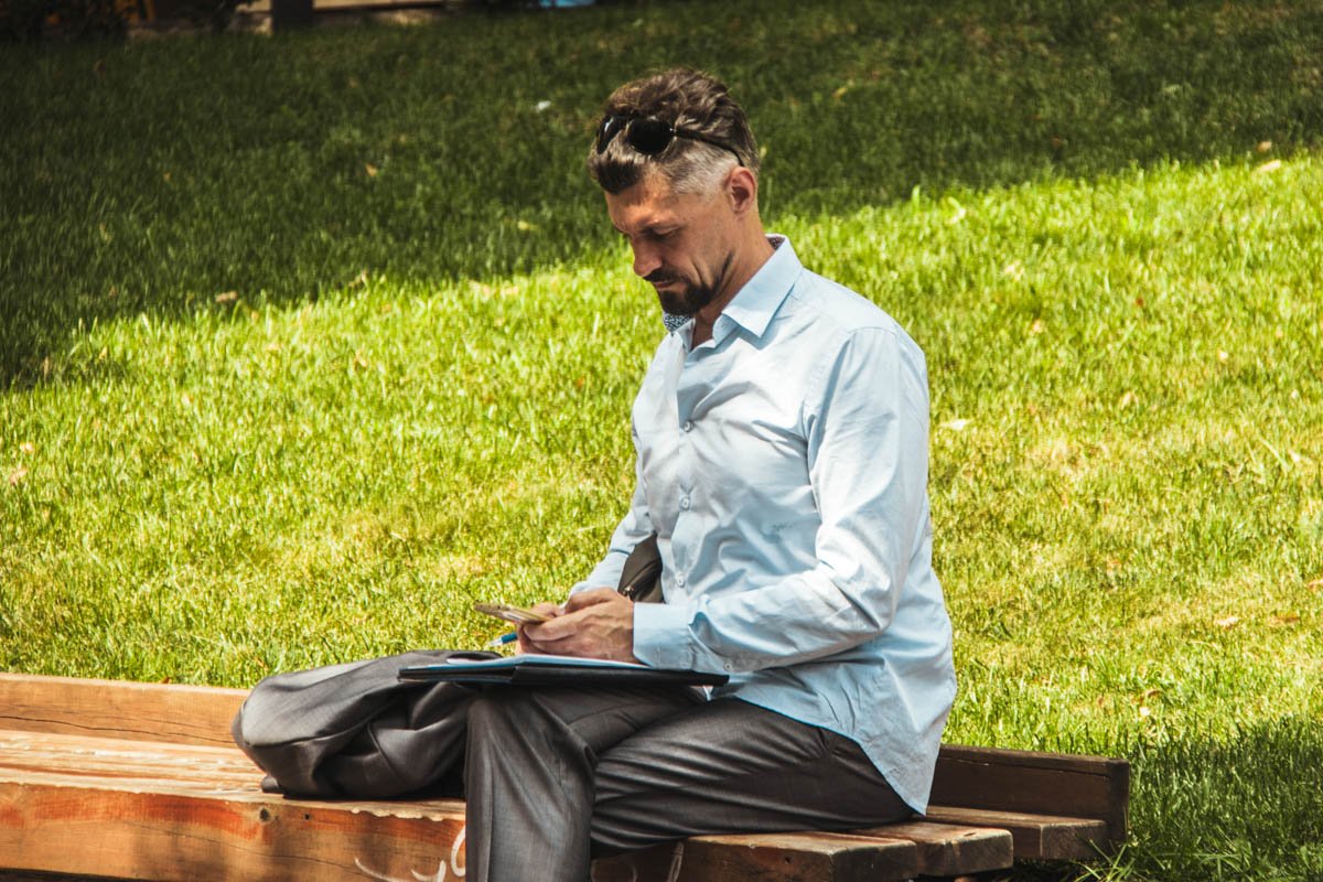 Всегда деловой, даже в выходной Всегда деловой, даже в выходной