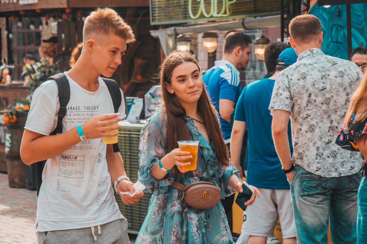 Также в летний день не обошлось и без прохладных напитков на любой вкус