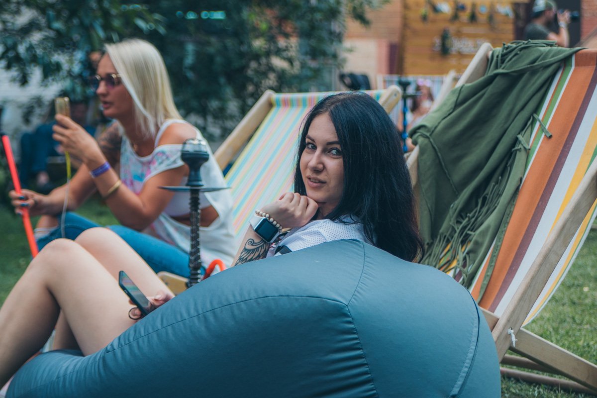 Свежий воздух и вкусный кальянчик - совсем неплохо 