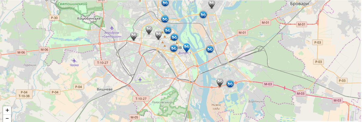 В Киеве официально заработала система проката велосипедов 