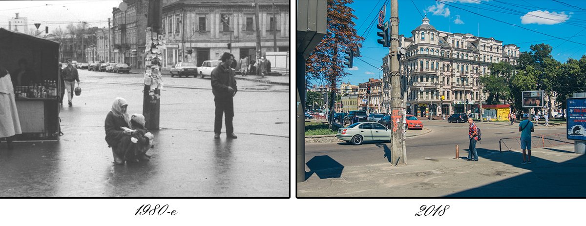 Раньше на Нижнем Валу было многолюдно 