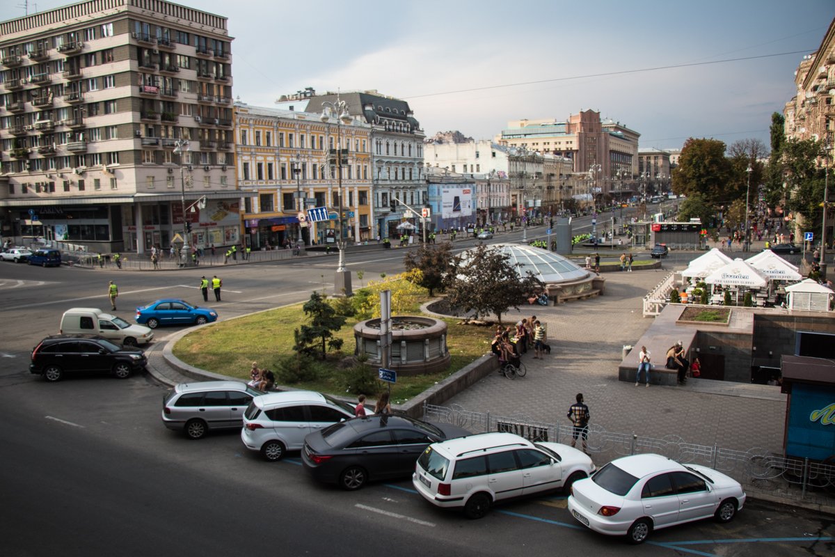Крещатик перекрыли ради репетиции парада