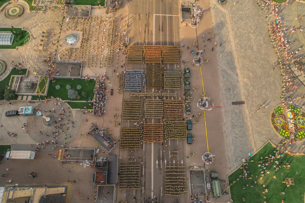 Парадные расчеты на Майдане