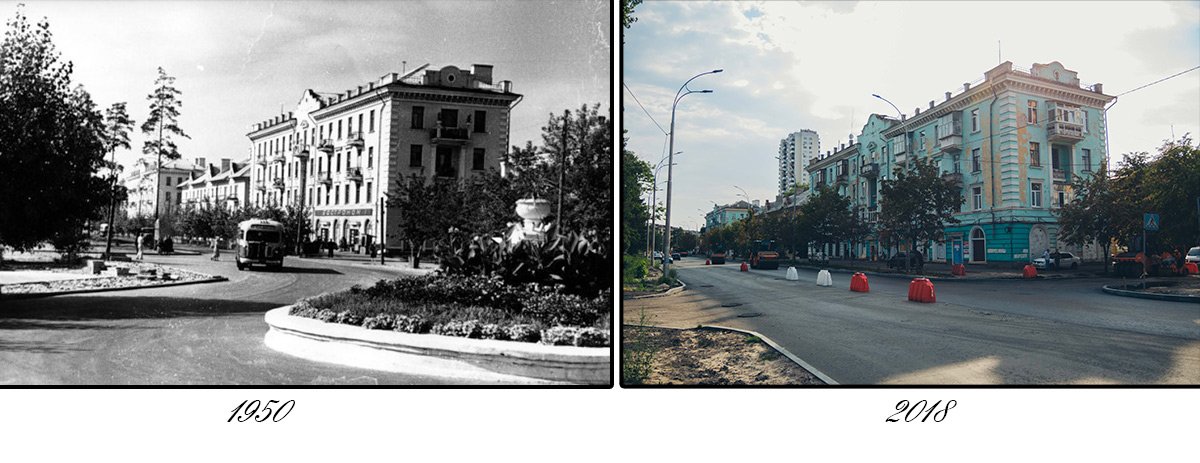 В микрорайоне еще остались старые здания, которые были построены в тогда еще рабочем поселке Дарницкого депо