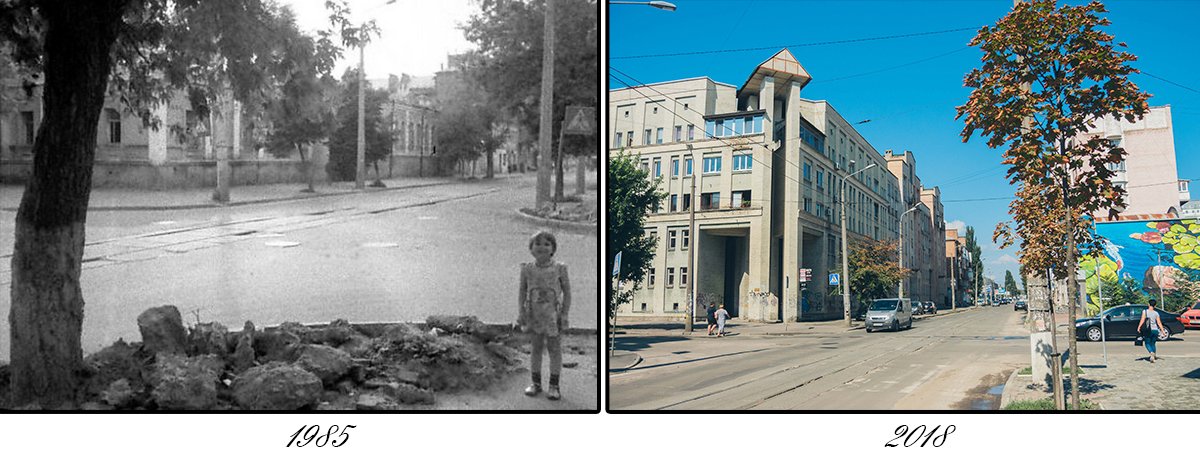 Некоторые части улицы давно застроили новыми постройками