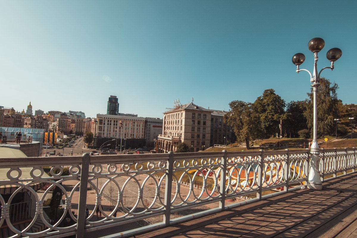 А вот вид и с самого моста Тысячелетий