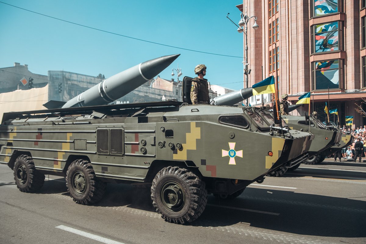 Вот такими ракетами любовались зрители военного парада на Крещатике