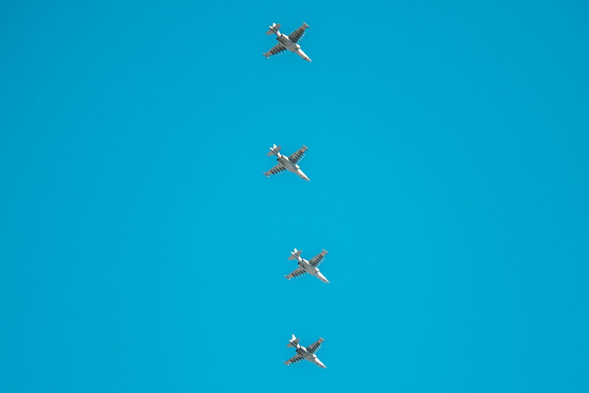 Стальные птицы радовали публику на День Независимости Украины