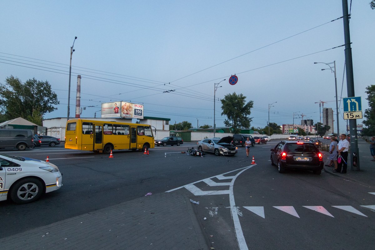 Байкера госпитализировали в больницу