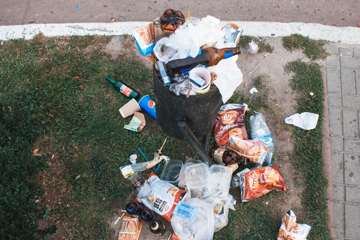Мусорные баки не смогли