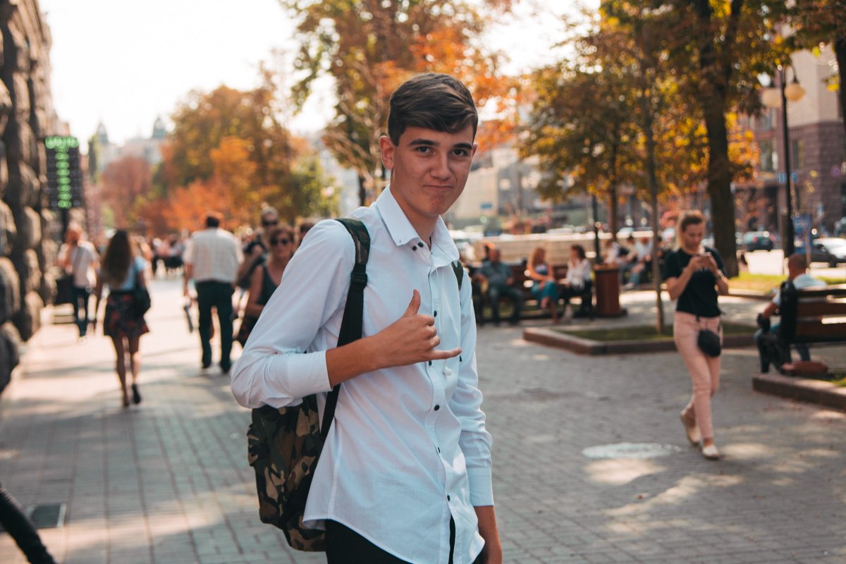 А у этого парня просто хорошее настроение