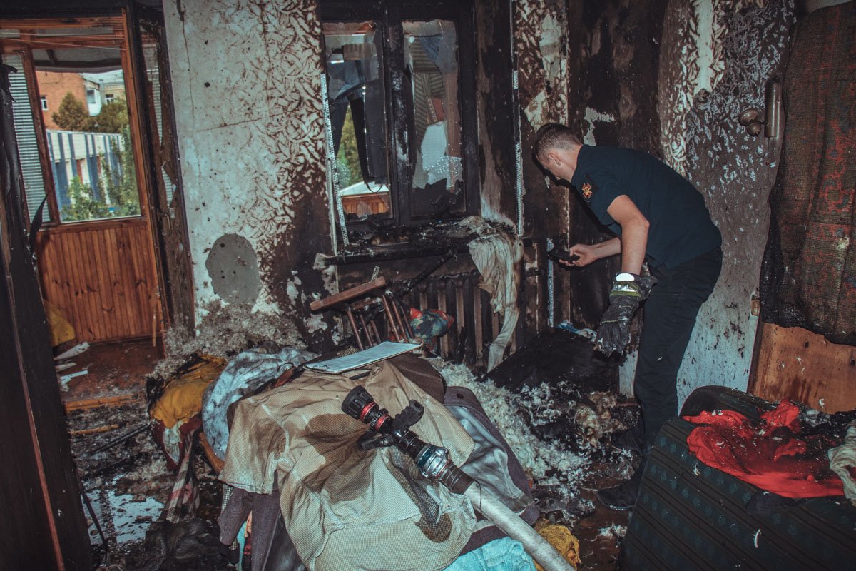 Площадь пожара составила 15 квадратных метров