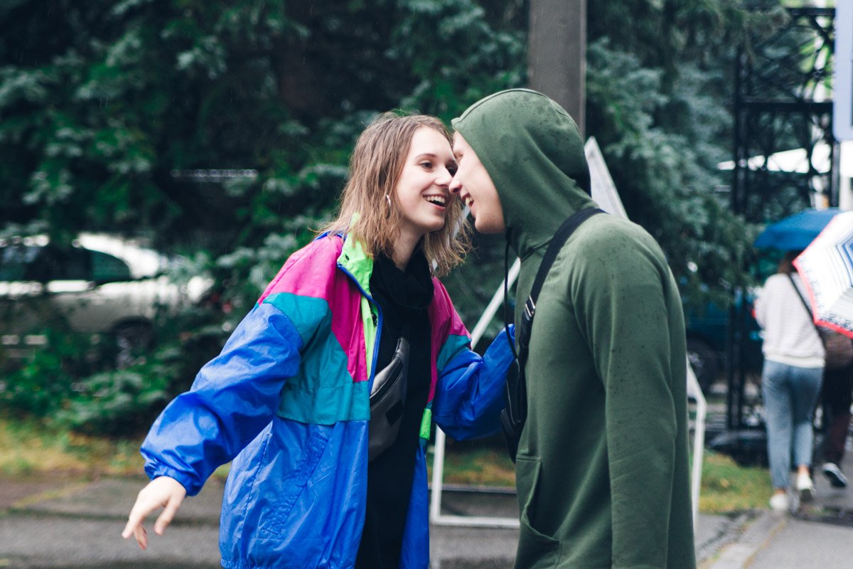 Дождь не испортил настроение посетителям Дождь не испортил настроение посетителям