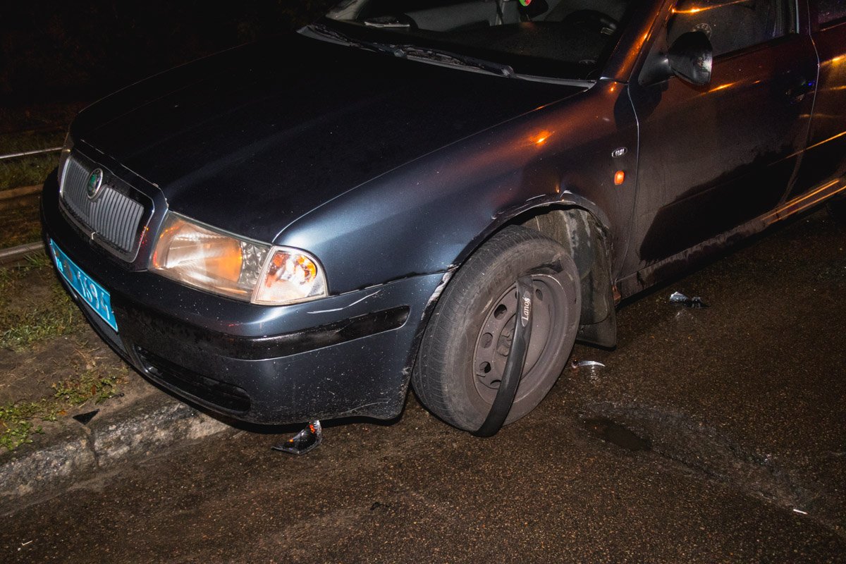 Авария произошла приблизительно в 00:30