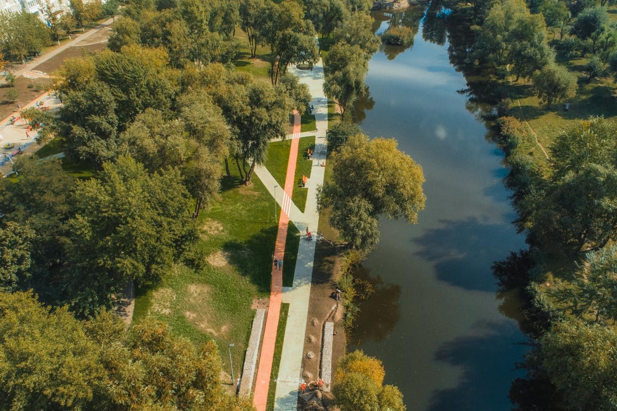 Парковые дорожки с высоты