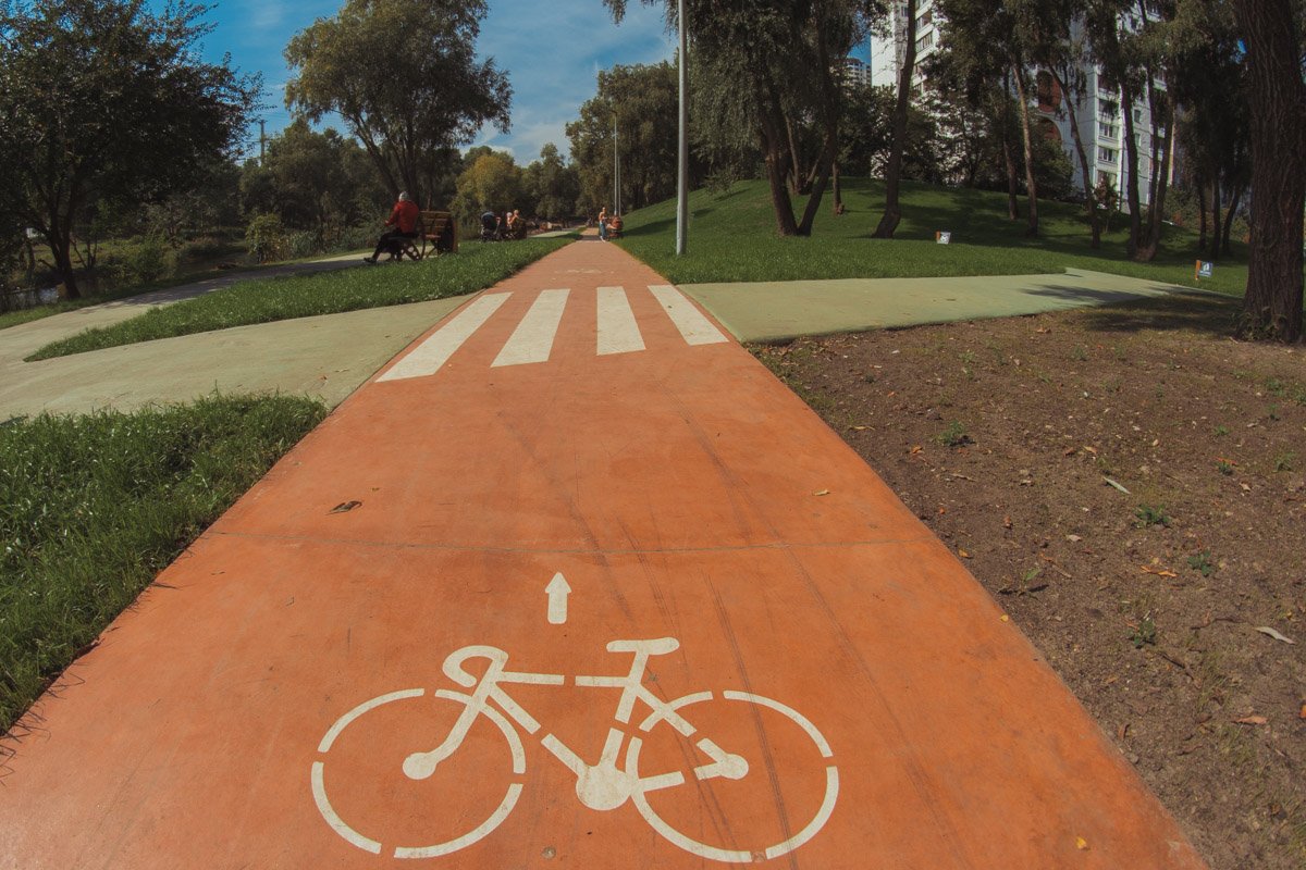 В парке теперь есть велодорожки