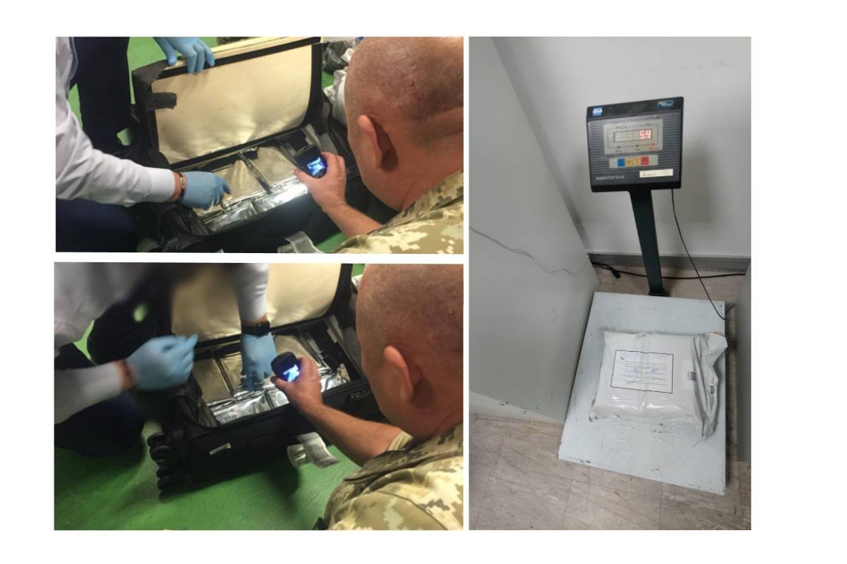 18 сентября в аэропорту Борисполь пограничники выявили партию кокаина