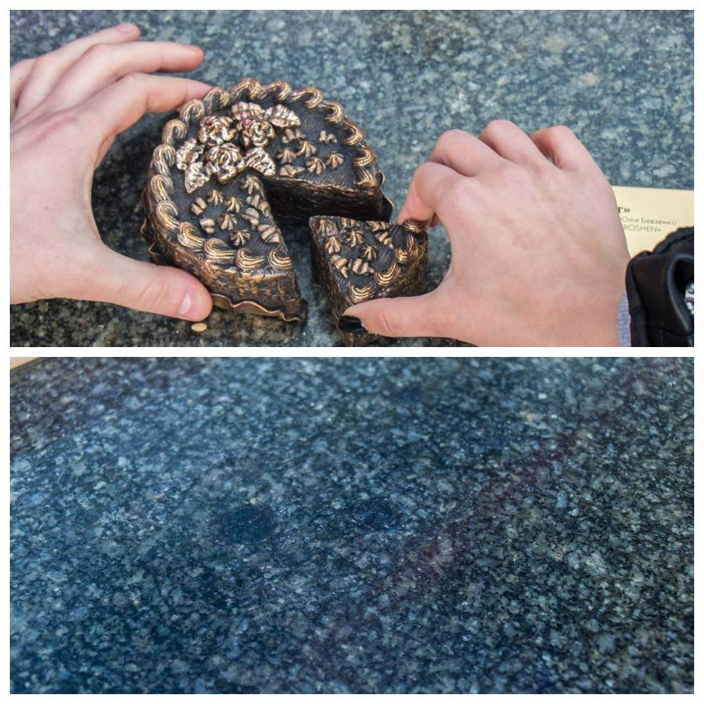 Фигурка переезжает из магазина Roshen 