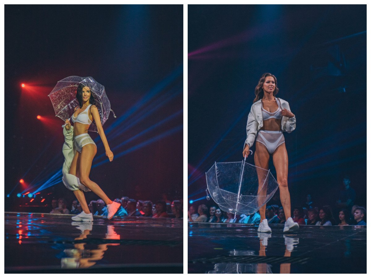 В этом году выход в купальниках был в кроссовках 