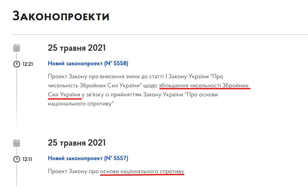 Зеленский внёс в Раду законопроекты о национальном сопротивлении и увеличении количества военных 1