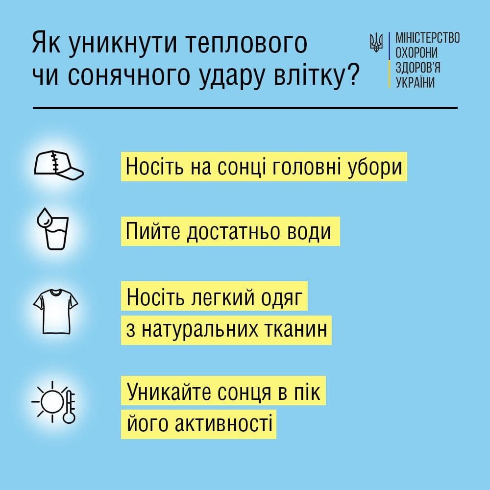 Как избежать солнечного удара летом 1