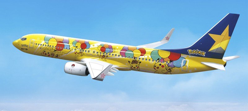 The Pokémon Company представила літак, стилізований під Пікачу 1