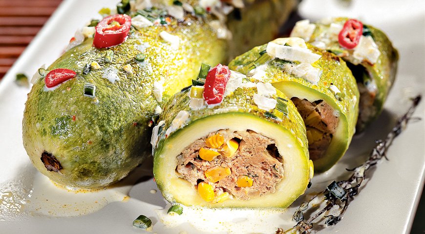 Кабачки с фаршем