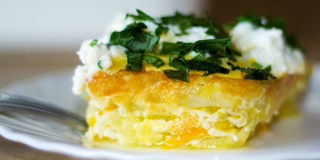 Запеканка из кабачков