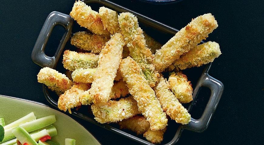 Кабачки в панировке