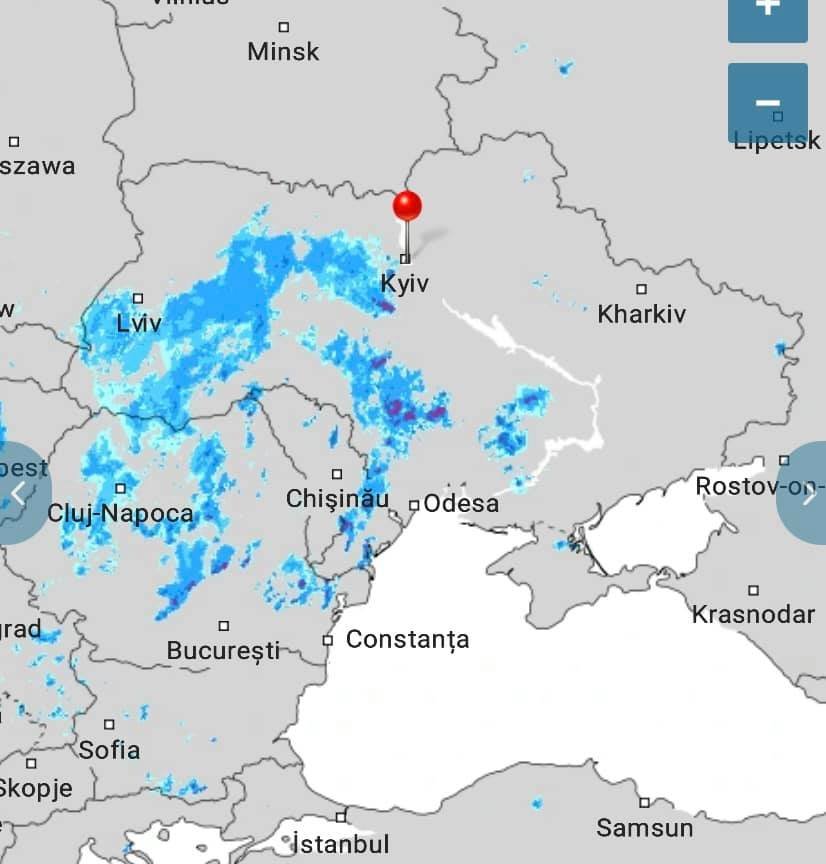 Киев опять накроет сильный грозовой ливень 1