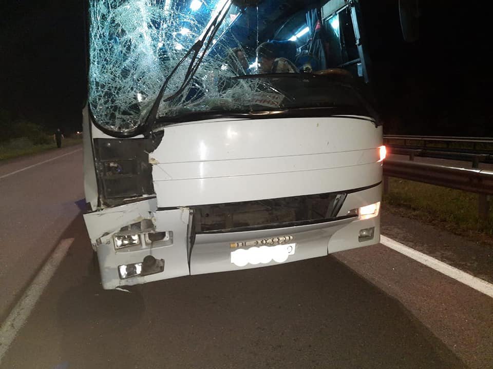 На трассе Киев — Чоп столкнулись фургон и автобус с паломниками: в салоне находилось 56 пассажиров 4