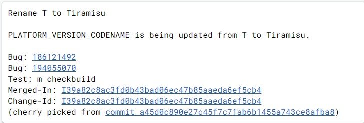Android 13 получил кодовое название Тiramisu 1