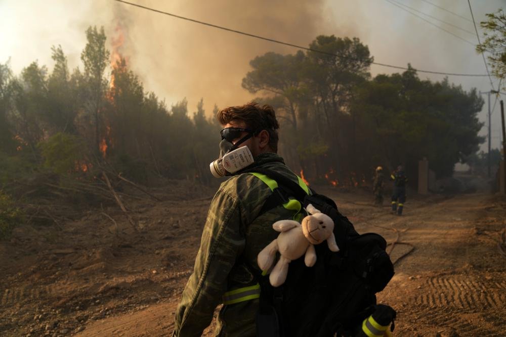 Пожары в Греции. AP photo Пожары в Греции. AP photo