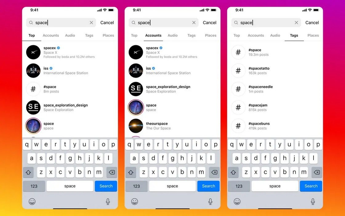 Instagram меняет поиск в приложении, делая его похожим на TikTok 1