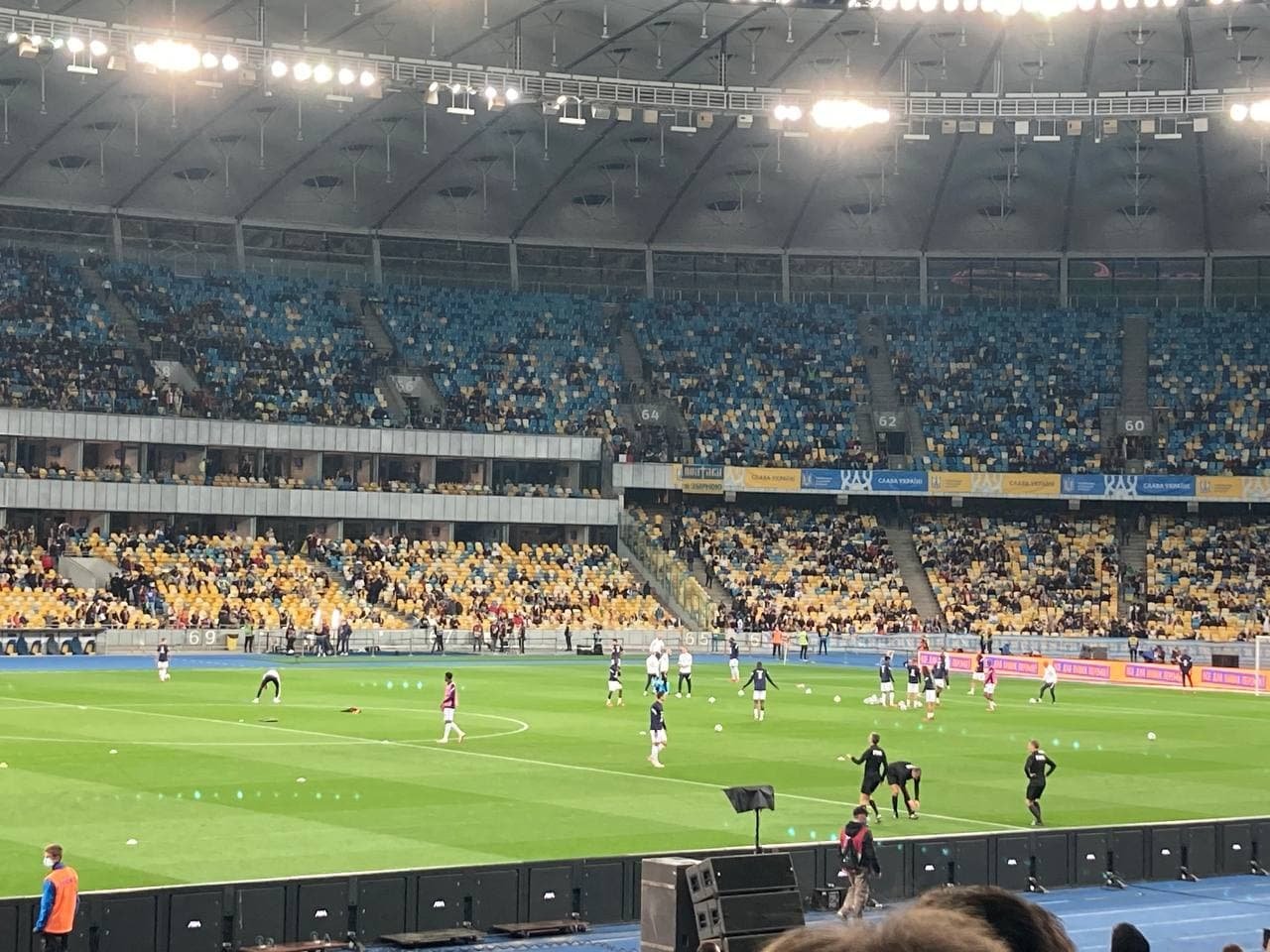 Разминка сборной Франции