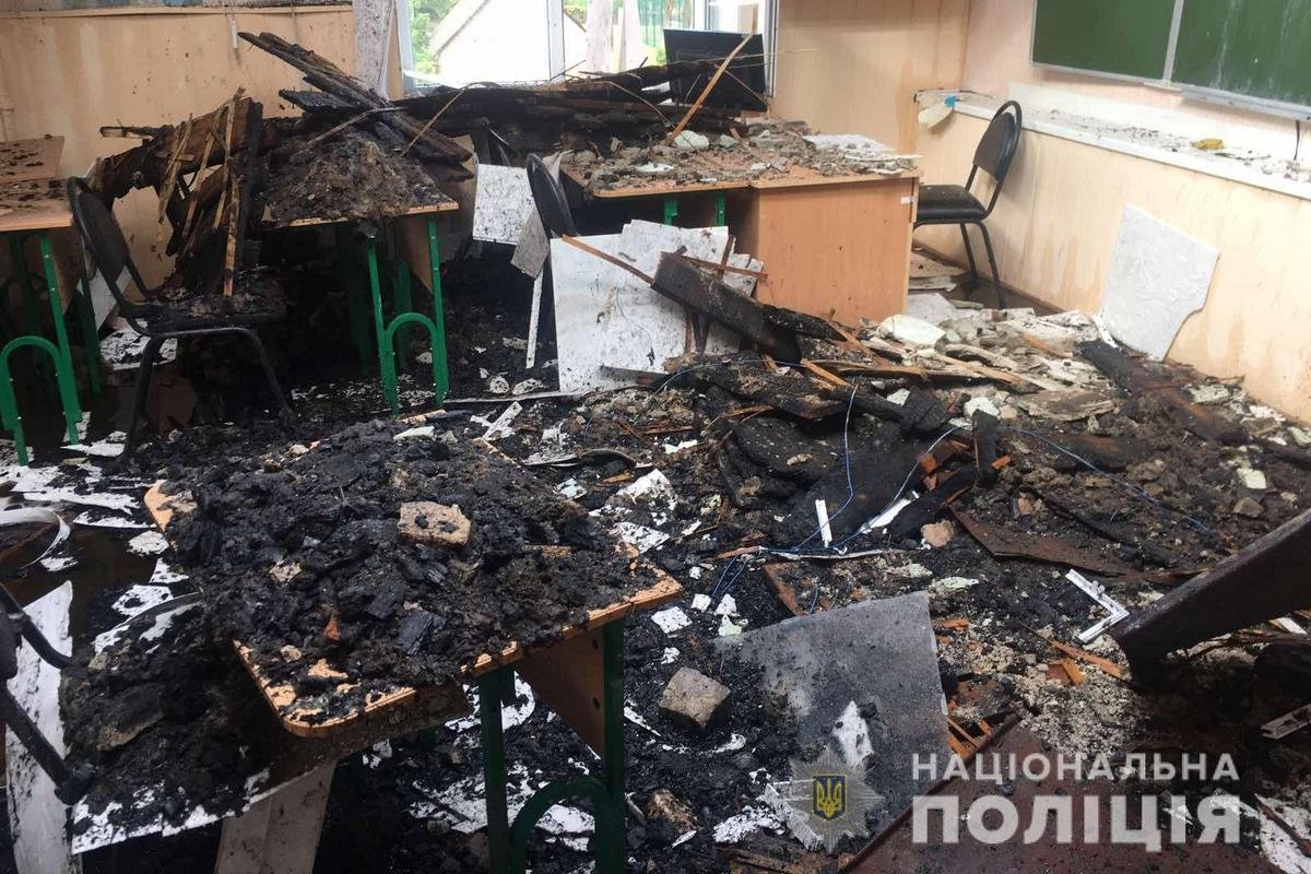 Пожежа в школі під Харковом: справою зайнялася поліція 4