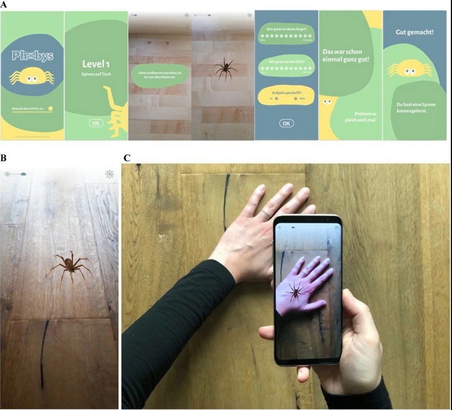 Вчені створили програму, яка за допомогою технології AR допомагає боротися з арахнофобією 1