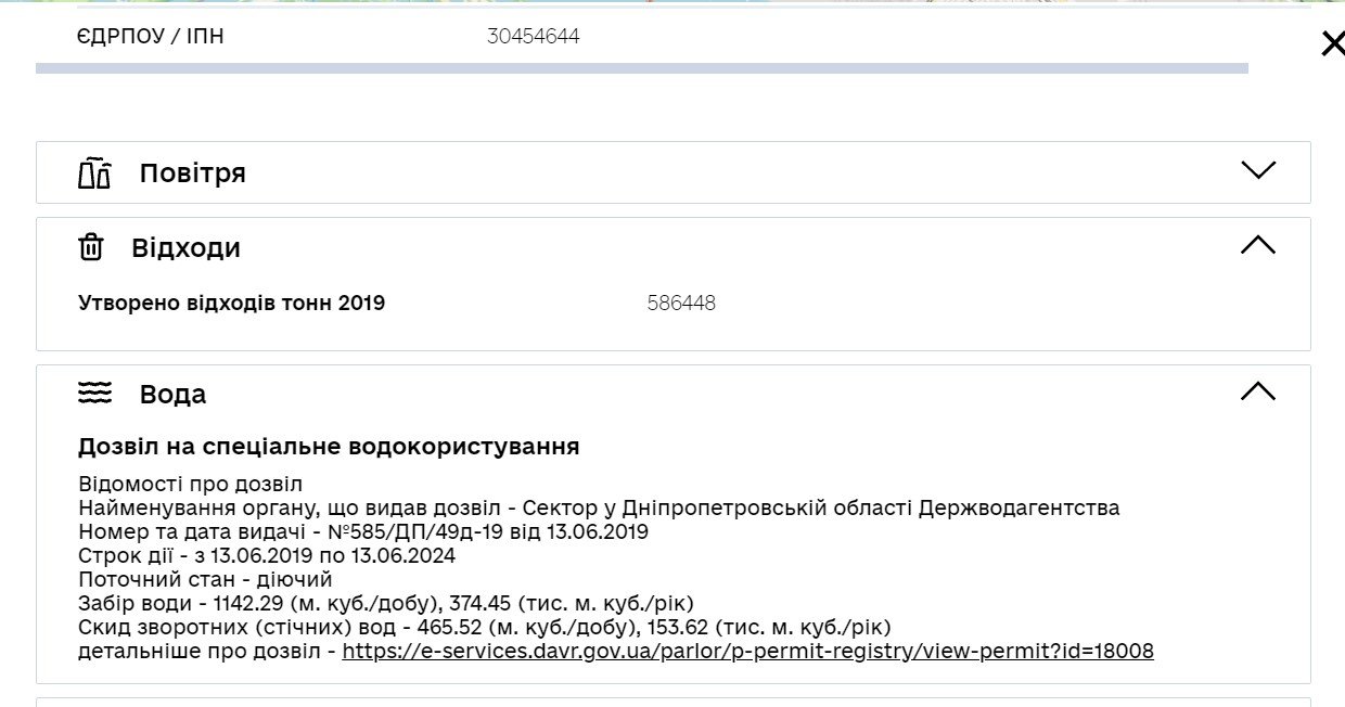 В Украине появилась карта предприятий-загрязнителей 6