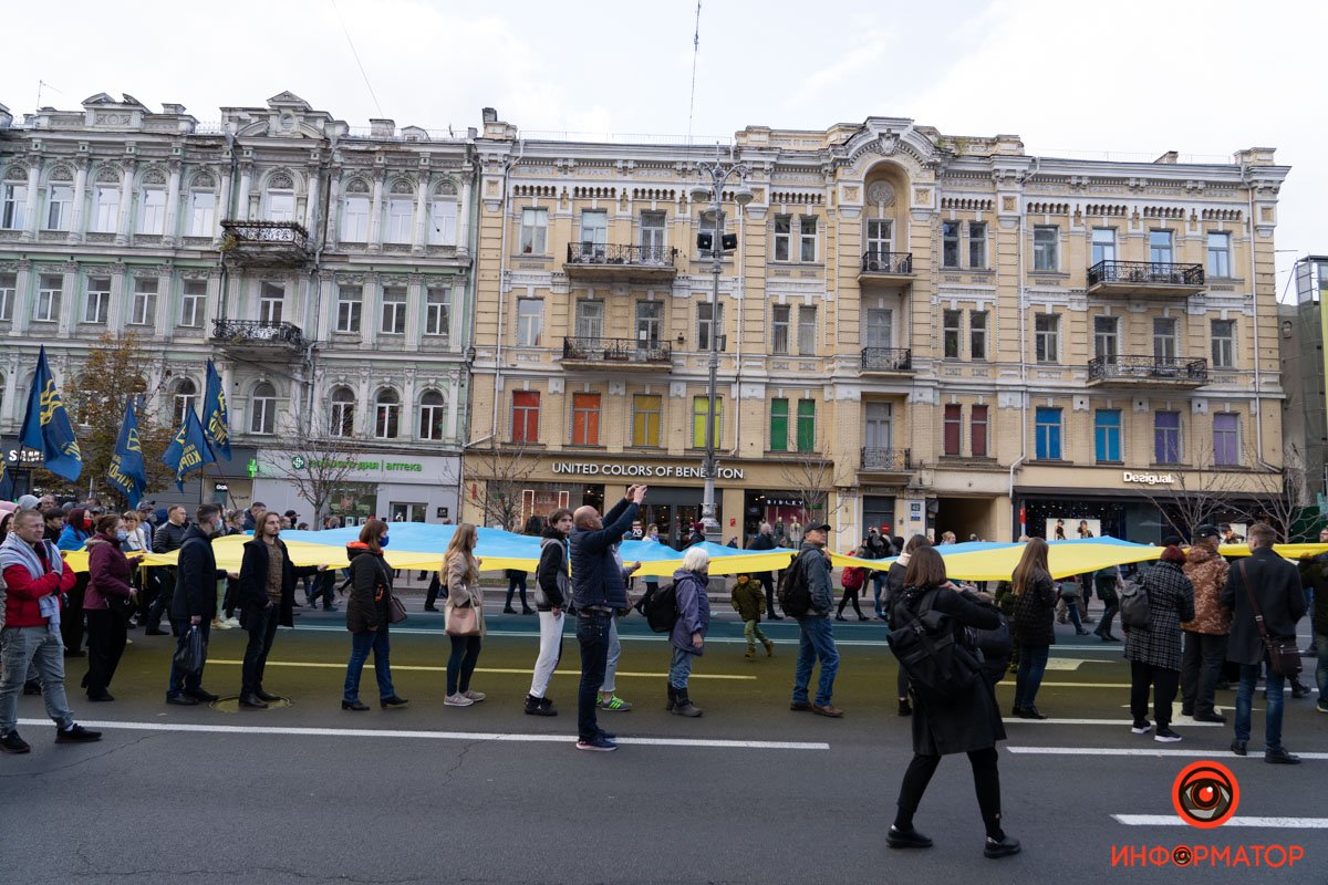 В Киеве прошел многотысячный Марш ко Дню защитников и защитниц Украины: как это было 64