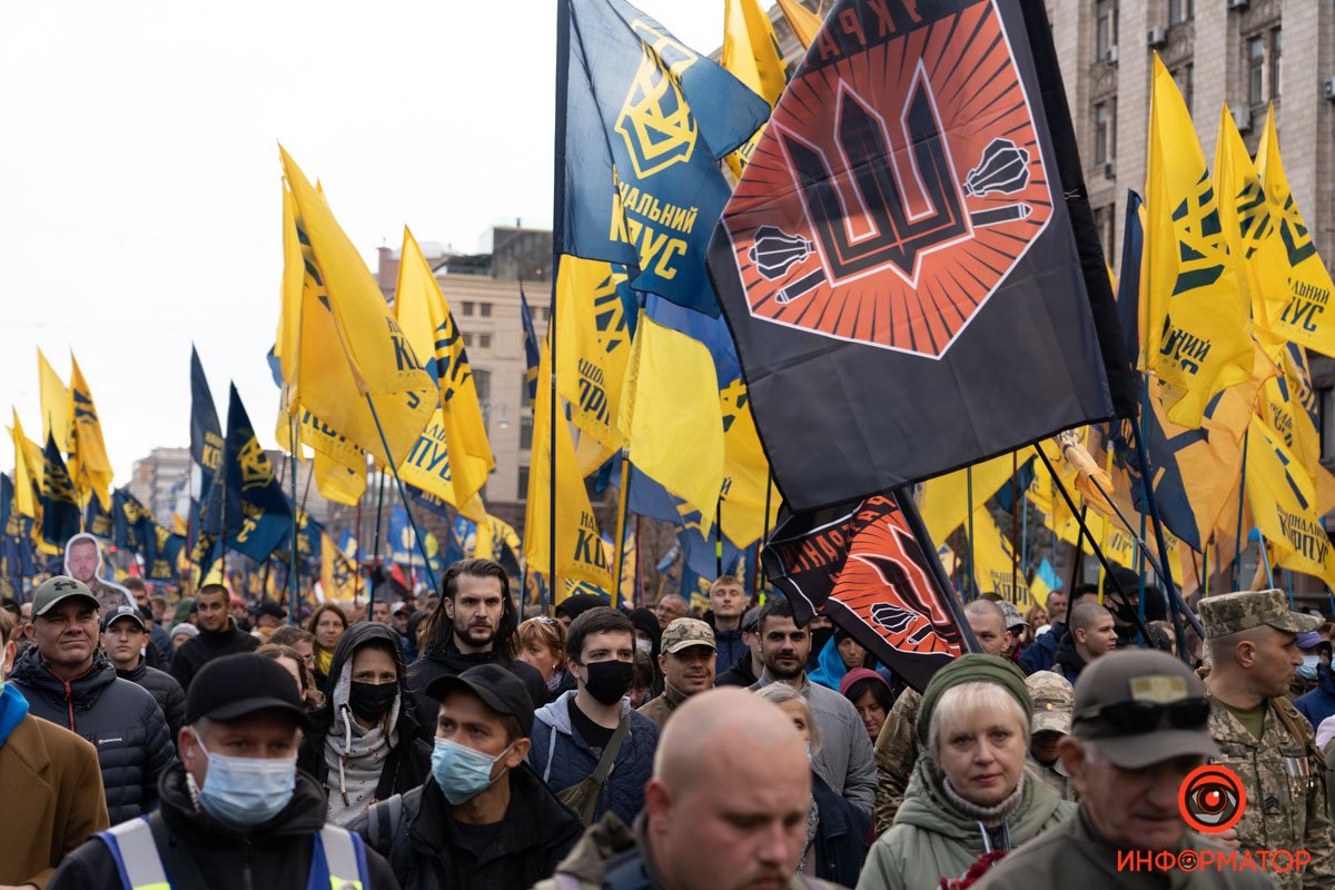 В Киеве прошел многотысячный Марш ко Дню защитников и защитниц Украины: как это было 71