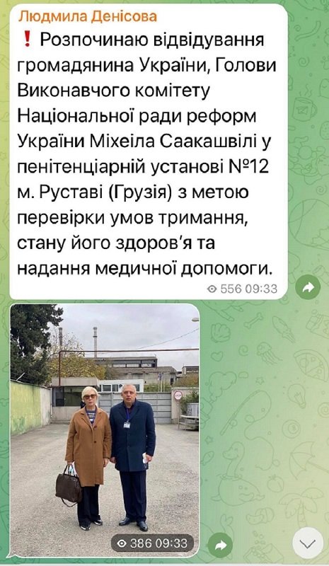Спасение гражданина Саакашвили: украинский омбудсмен приехала в Грузию 1