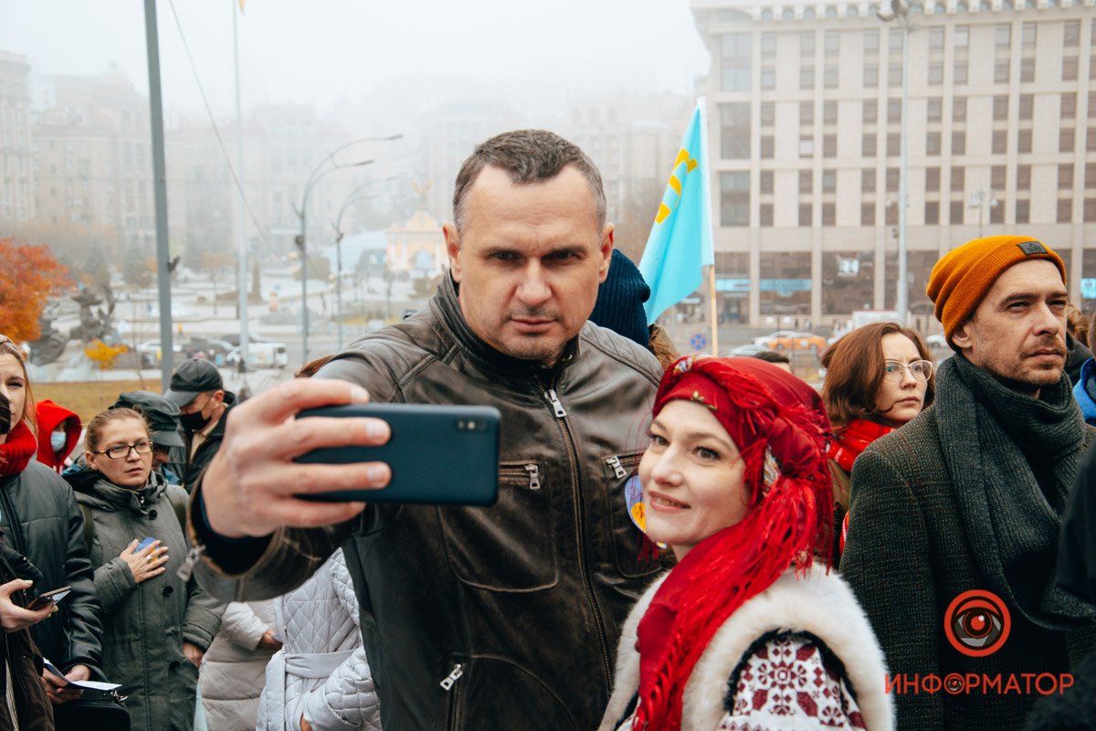 “Свободу політв'язням Кремля”. У Києві провели акцію на підтримку незаконно ув'язнених кримчан 5