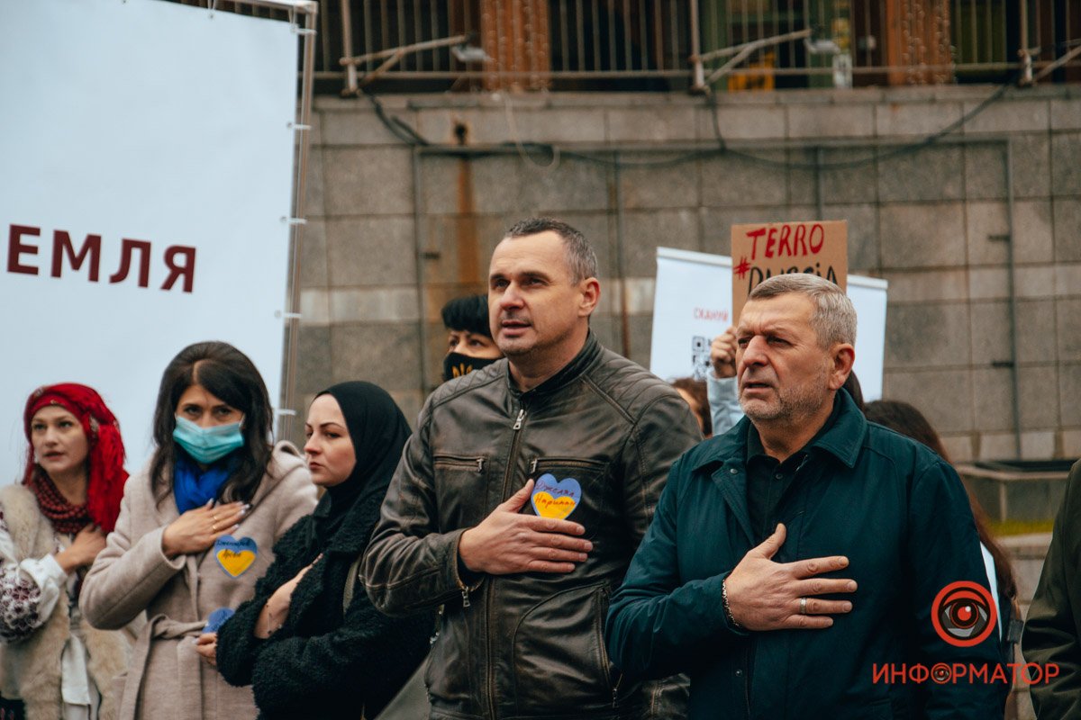 “Свободу політв'язням Кремля”. У Києві провели акцію на підтримку незаконно ув'язнених кримчан 6