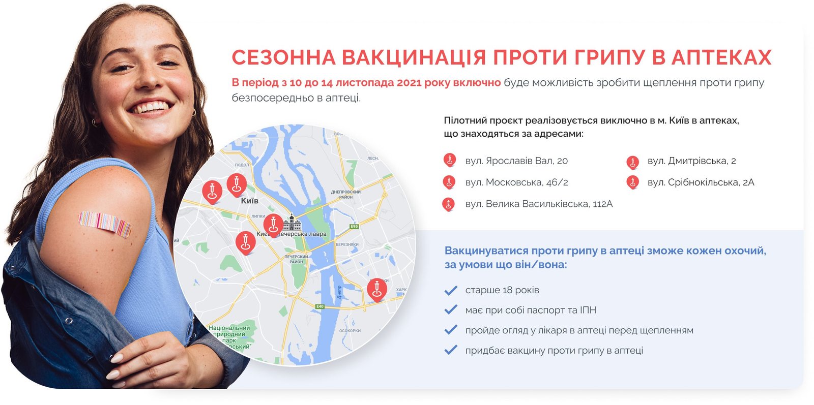 В Киеве будут вакцинировать от гриппа в аптеках: где и когда 1