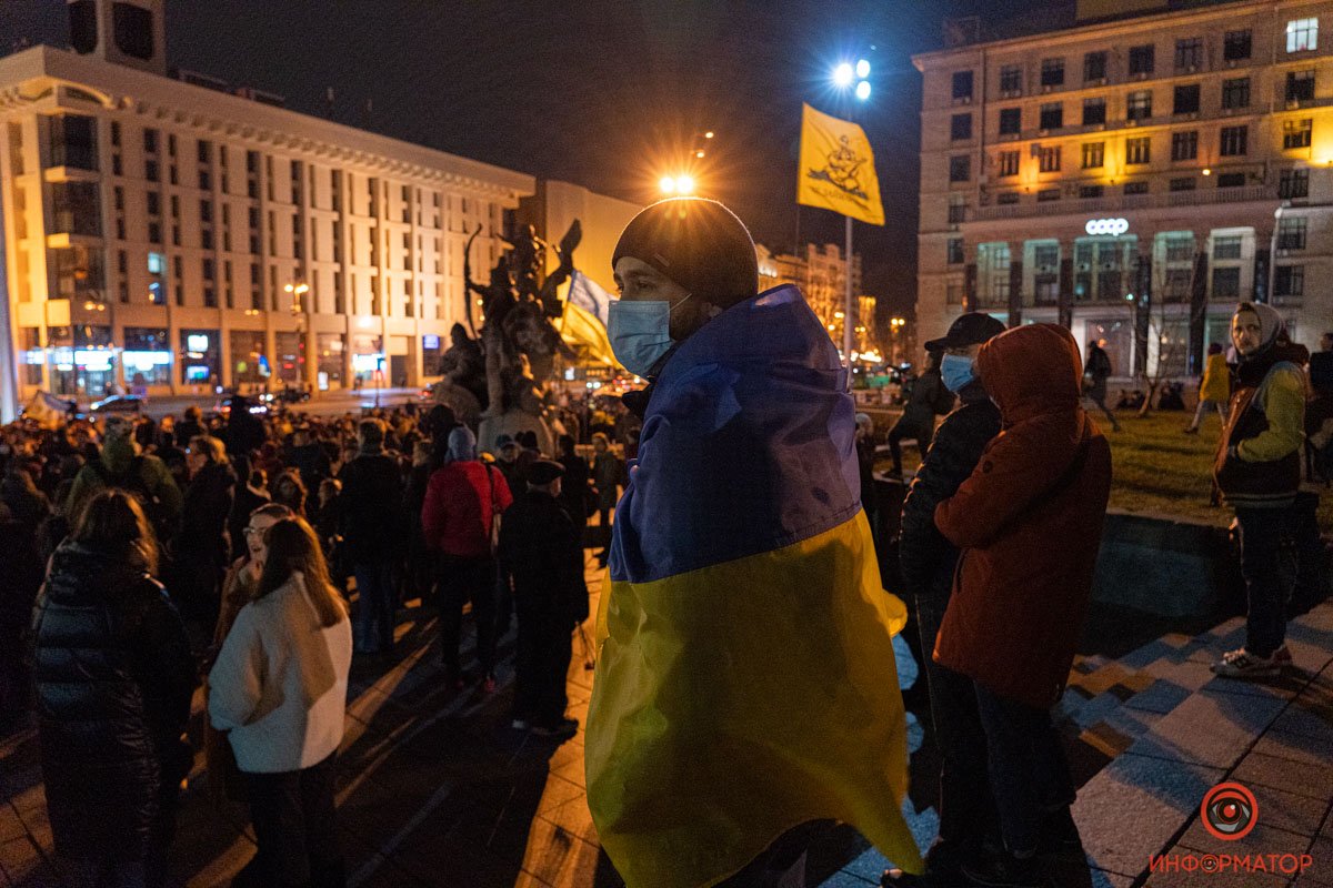 Хода пам'яті на Майдані переросла в акцію протесту на Банковій. Як це було 3