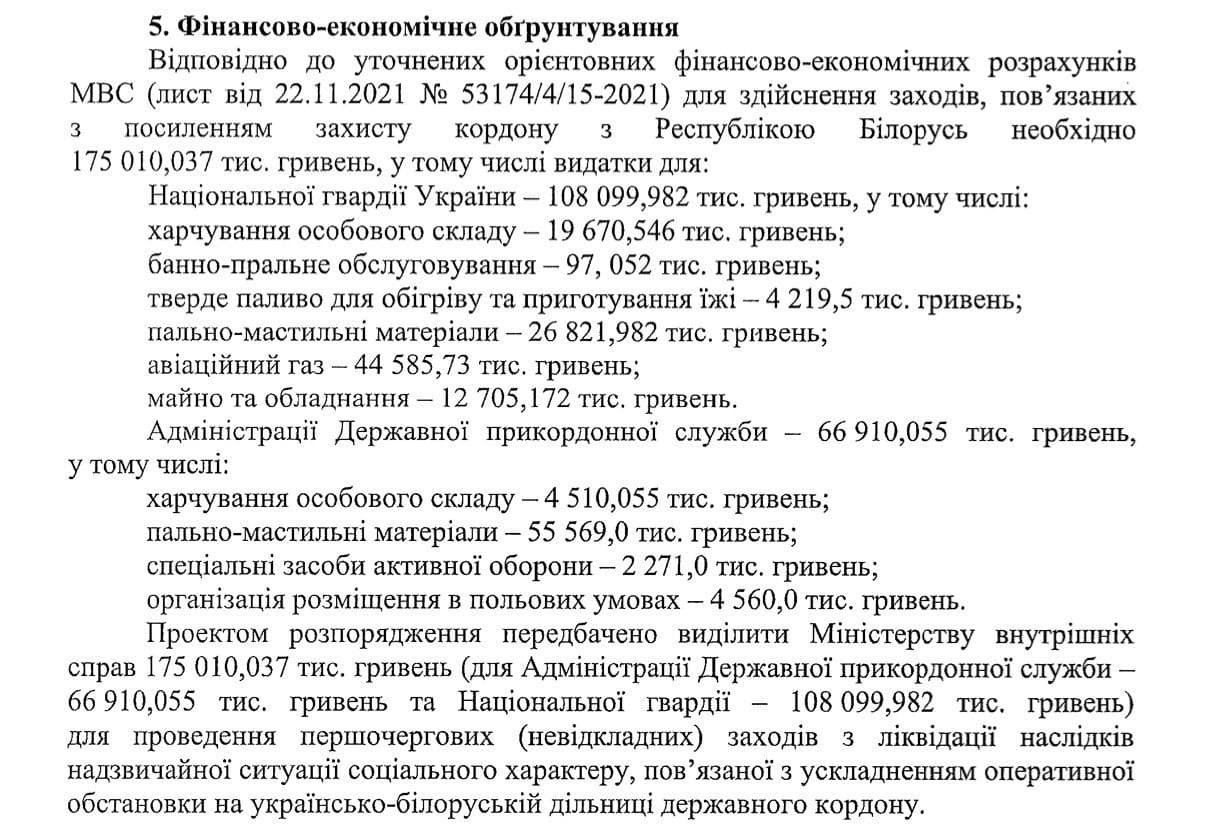 Кабмин выделил ещё 175 млн грн на укрепление границы с Беларусью 2