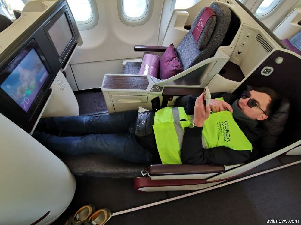 Qatar Airways запустила в Украину рейсы с кроватями 1