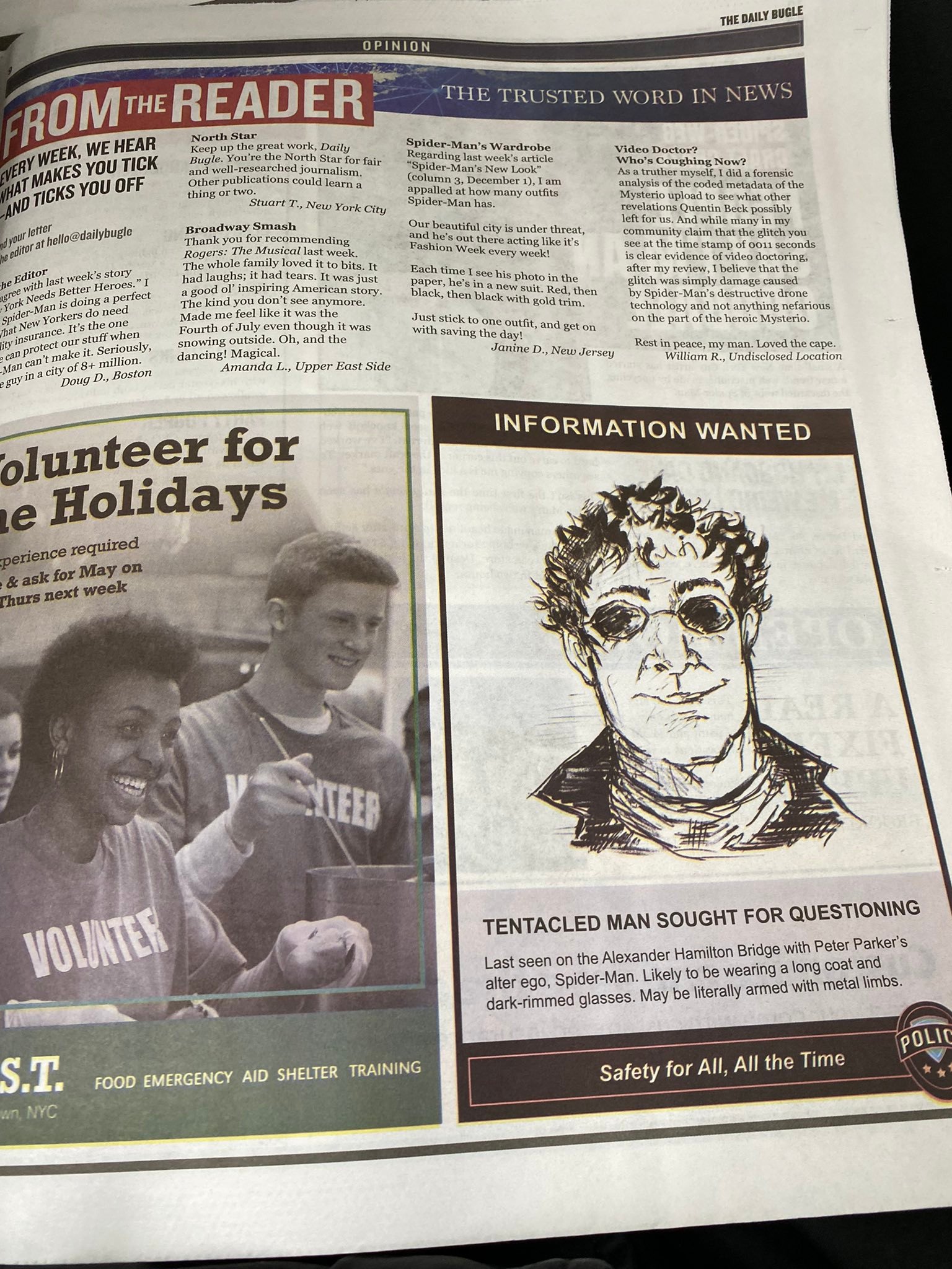 У Нью-Йорку встановили газетний кіоск The Daily Bugle з нового фільму про «Людину-павука» 3