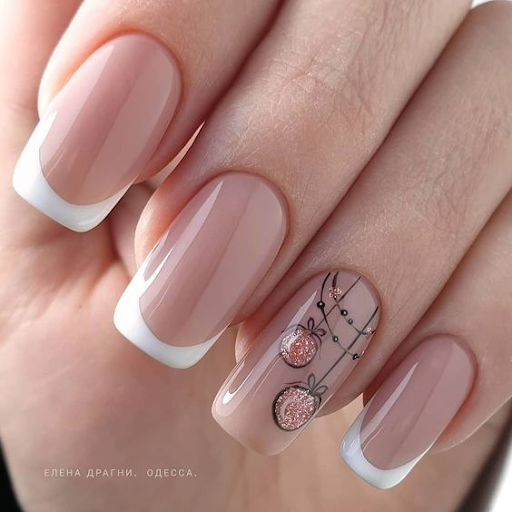 Новорічний манікюр на короткі нігті: топ ідей для свята 11